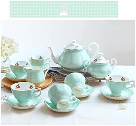 Хербален чај тенџере зелена полка точка чајник сет чаша керамички чајник чај попладневен чај сет чај за домаќинство сет чајник чајник