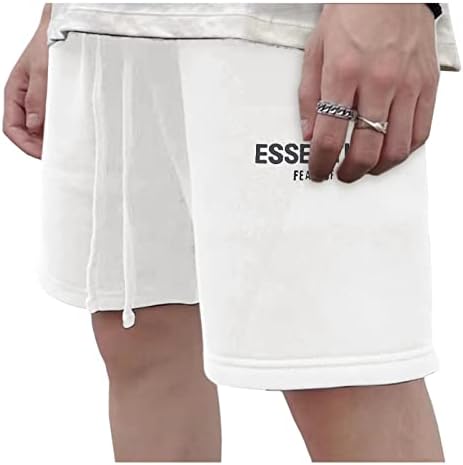 Машки класични еластични шорцеви модни обични панталони со џебови