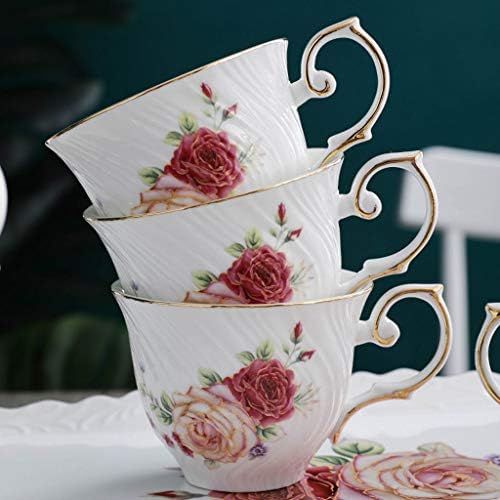 TeaCup Постави нордиски керамички чај постави 1200 тенџере со голем капацитет со дупки за филтрирање кафе сет 6 чаши со чај чај чај од