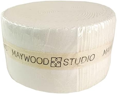 Белци со солитер - меки бели 40 2,5 -инчни ленти желе ролна Мејвуд студио