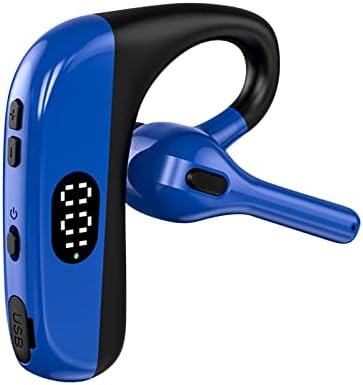 9TP слушалки со единечна уво со MIC Bluetooth 5 2 LED на слушалки LED дисплеј водоотпорен слушалки безжични слушалки