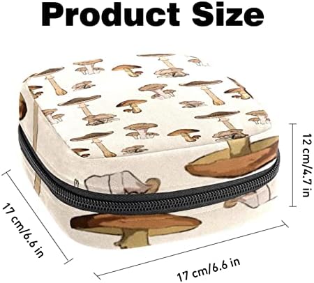 Дива печурка шема санитарна торба за складирање на салфетка, менструална торбичка за менструална чаша со патент за тинејџерки жени