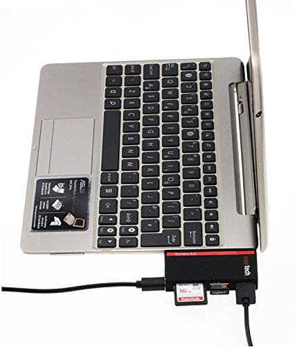 Navitech 2 во 1 лаптоп/таблет USB 3.0/2.0 HUB адаптер/микро USB влез со SD/Micro SD картички читач компатибилен со ASUS Vivobook S 13.3-инчен