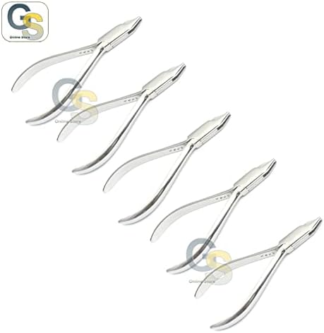 G.S сет од 5 компјутери Aderer 3 вилица од вилица од не'рѓосувачки челик свиткување и јамка формирајќи ортодонтски инструменти најдобар квалитет