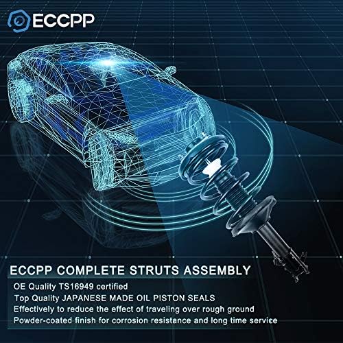 ECCPP Комплетни ленти за пролетно склопување предни ленти за амортизери се вклопуваат за 2007-2010 година за Ford Edge, 2007-2010 за Линколн