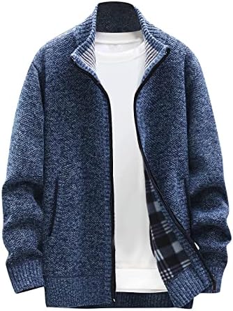Dudubaby грда џемпер Менаусна и зимска мода лабава кардиган топол џемпер со јакна со качулка со качулка плус џемпери со големина