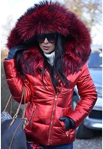 Зимска зимска обична цврста боја на ветерници за ветерници женски топла крпеница јакна, буги деловен долг ракав преголем дел