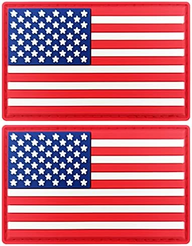 JBCD американско американско знаме за крпење САД Тактичка воена лепенка - ПВЦ гумена кука и лепенка за прицврстување на јамка
