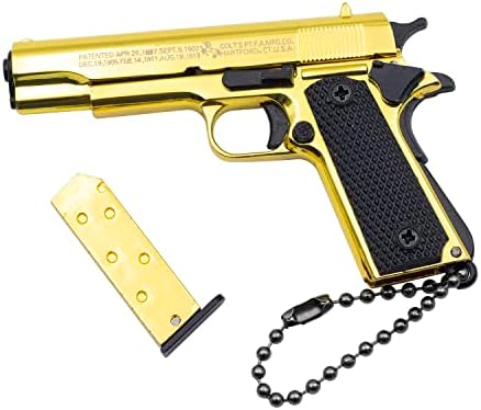 Doxiglobal 1911 Keychain 1: 3 Metal Pistol Model Model Model Pendant Collection Подароци за мажи за момчиња, обожаватели на армијата