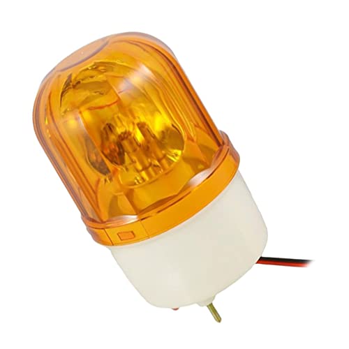 Светло за предупредување за Leefasy, DC 12 Rotary Surning Alarm Alarm Lamp Factory Construction Watreproof - Yellow, 19,7 см