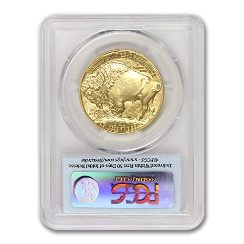 2008 година 1 мл Американска златна Бафало монета MS-70 24K $ 50 PCGS MS70