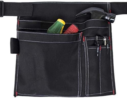 Алатка торба алатка за појас престилка со 5 џебови единечна страна престилка градинарска половината Организатор торбичка торбичка со