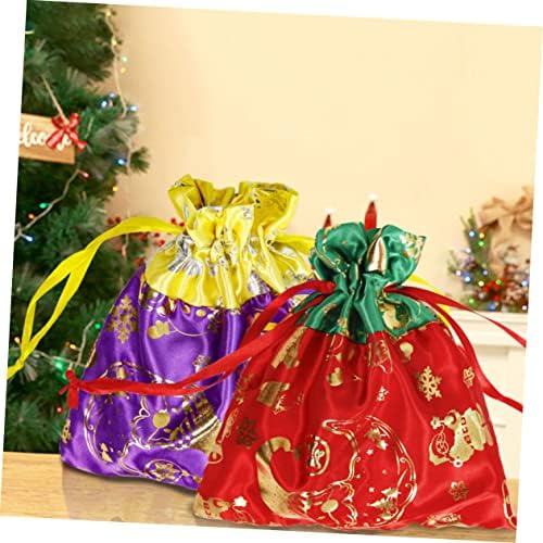 PRETYZOOM 30 Еез Божиќна Торба Со Јаболка Торби За Подароци Торби За Подароци Дедо Мраз Торби За Завиткување Подароци Торба За Завиткување