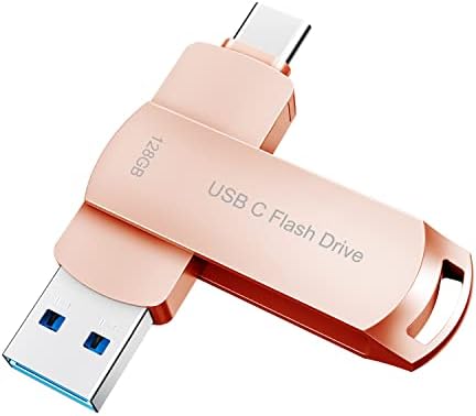 USB 128gb FLASH Drive USB C Мемориски Стап За Android Photo Stick Drive Тип C Drive Компатибилен iPad Pro Android Телефон Таблет USB C Macbook Воздушен Компјутер Пинк 128GB