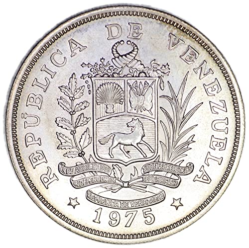 1975 VE Венецуела И 47 Зачувување На Фауната Армадило Сребро 50 Боливари За Нециркулирани