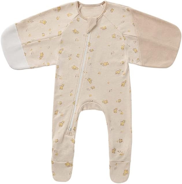 ЛАТ бебешки вреќи за спиење со памук за дишење памучни ќебиња 0-3 3-7 месеци бебе транзиција торба за спиење промовира здрав развој на колкот