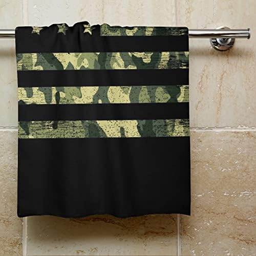 Американско камуфлажа знаме за лице Премиум крпи за миење на крпи за миење садови за хотелска бања и бања