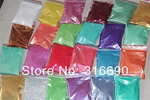 Zzt Cosmic 24Colors Shimmer Mica Pigment Powder - суптилни нијанси - за полимерна глина, хартија занаети, смола, уметност за