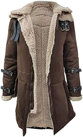 Beuu mens зимски долги велур палто лапел јака руно залепени кожни јакни гроздобер задебелен топол волнен ров палта