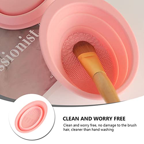 Минкиси Креативна четка за шминка чистење чистач чистач за чистење на четка за преклопување лесни чисти алатки