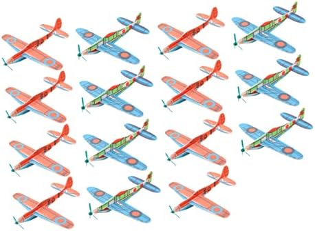 Inoomp 15 парчиња ротирачки мал авион на отворено едриличар за деца деца деца со деца Авион Детска играчка играчка играчка едриличарска