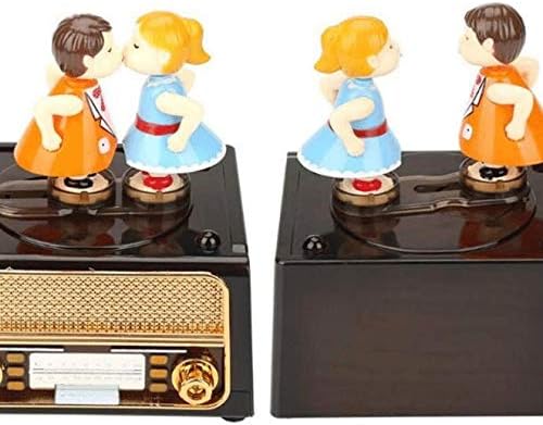 Gretd Kissing Dair Music Box Sound Machine Play Box Jewelry Girl Girl Hand-Cranked Musical Measking