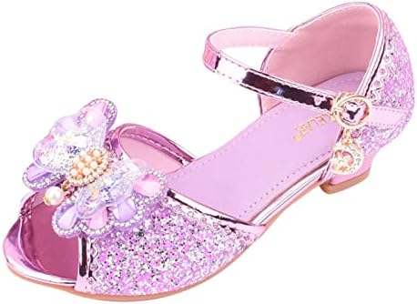 Деца чевли со дијамантски сјајни сандали принцези чевли лак високи потпетици покажуваат чевли за принцеза диносаурус чевли