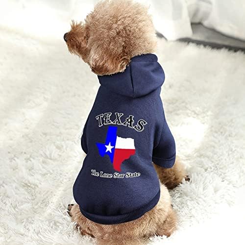 Тексас, Осамено-кучиња со двојна кучиња со едно парче кошула трендовски костум за кучиња со додатоци за капаче за домашни миленици