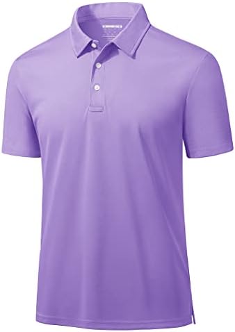 Манкомски машки поло маици 3 копчиња Обични работни маици Брзи сув кратки ракави голф кошула Пике Jerseyерси на отворено
