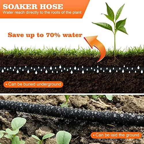 Црево за натопување 50 стапки за градина 1/2 црево за наводнување со дијаметар Заштедете 70% од воден цврст месинг интерфејс еминентно погоден за покритие за тревници