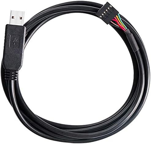 Конектори USB до TTL сериски 5V адаптер кабел 6 пински 0,1 инчен терен за женски приклучок uart IC FT232RL чип Windows 10 8 7 Linux -
