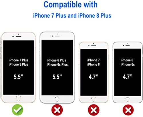 Кристално Јасна Заштита на шамо: iPhone 8 плус и 7 Плус Јасен Случај-Тенок, Лесен И Отпорен на Гребење за Крајна Заштита На Телефонот
