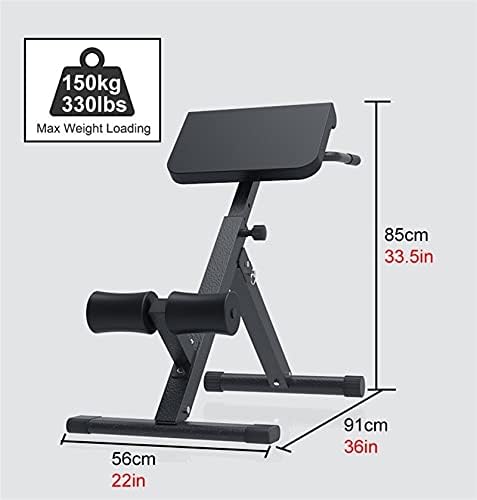 Преклопување на римско столче назад хиперекмензија клупа, 6 нивоа прилагодлива АБ -клупа за вежбање на вежбање на абдоминална вежба за