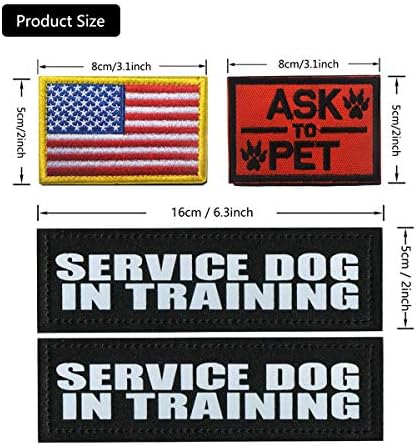 Homiego 4 Пакет Услуга Куче Во Обука Лепенка Американско Знаме Побара Да Миленичиња Воен Морал Значка За Тактички Куче Темперамент Елек