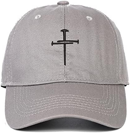 Христијански крст извезена капа, унисекс, прилагодлива бејзбол тато капа