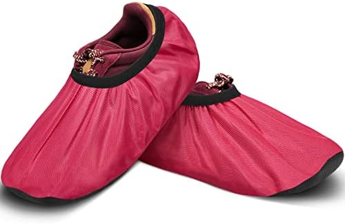 Geyoga 2 парчиња куглање чевли опфаќа спортска опрема за куглање мажи чевли ги покрива жените заштитник за чевли ги покрива полиестерските