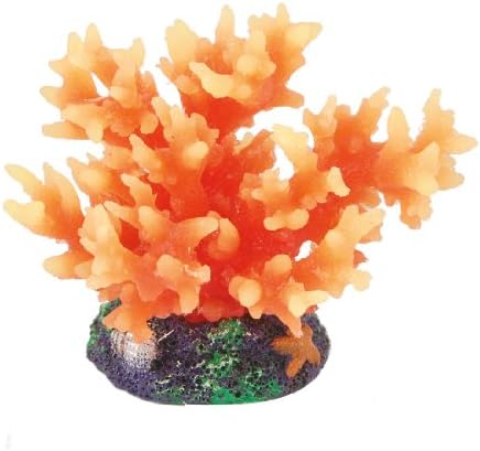 Jardin Silicone Star Seashell Model Decorative Coral за аквариум, жолта/црвена боја