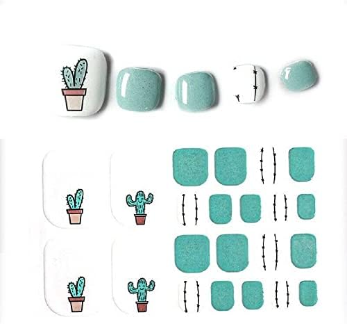 22 парчиња модни летни пети налепници за нокти го обвиткуваат ноктите уметност selfsstick zxj-050 од 24/7 продавница