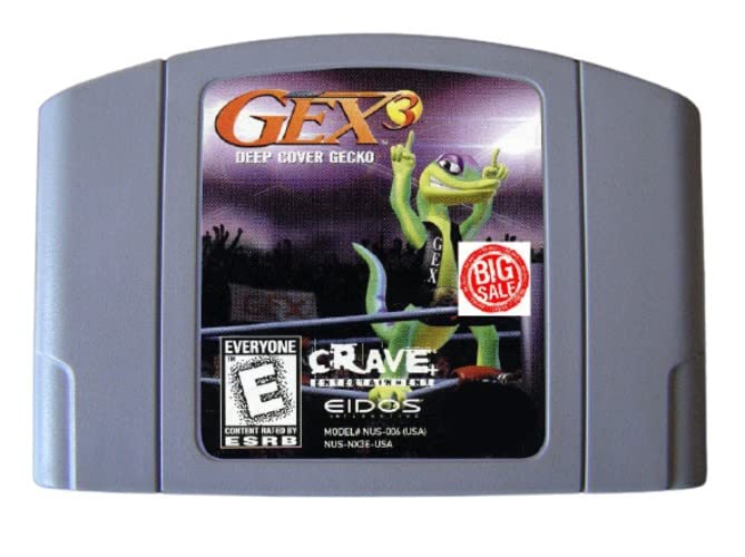 Ретро игра 64 битни игри Gex 3 Deep Cover Gecko USA верзија