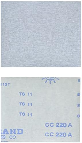 Sungold Abrasives 78934 сива не-вчитана силиконска карбид хартија 220 решетки 1/4 листови, 4-1/5 in. X 5-1/2 in.
