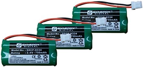 Синергија дигитален VTech CS6829 безжичен телефонски батерија комбо-пакет вклучува: 3 x SDCP-H334 батерии