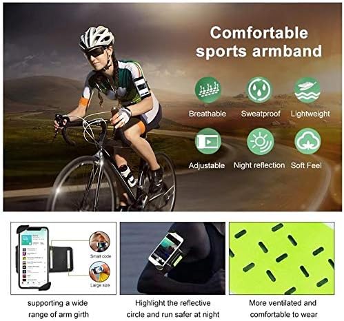 Фолч за Vivo V21 5G - FlexSport Armband, прилагодлива амбалажа за тренинг и трчање за Vivo V21 5G - Stark Green
