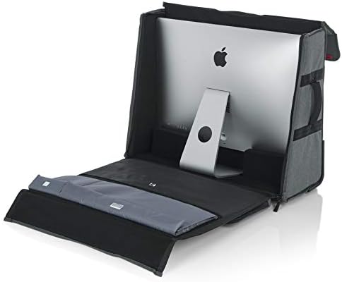 Gator Casues Creative Pro Series Nylon Carry Tote Tote за Apple 27 iMac десктоп компјутер со рачка за влечење и тркала