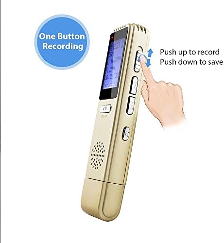 DLOETT Дигитални Мини Диктафон USB Флеш Диск Диск Преносни Златна Боја Mp3 Плеер Глас Активира Звук Уред За Снимање