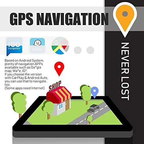 KUNFINE Android Радио CarPlay &засилувач; Android Авто Авторадио Автомобил Навигација Стерео Мултимедијален Плеер GPS Екран НА Допир RDS DSP