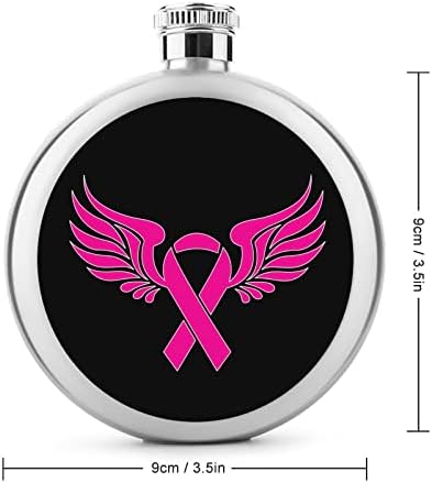 Рак На дојка Розова Лента Колба Колба Од Нерѓосувачки Челик Вински Колби За Жени Мажи Забава