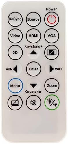 INTECHING SP.8VH02GC01 Projector Remote Control for Optoma DAESSGN, DS344, DS346, DW346, DX345, DX346, H112e, H182X, HD28HDR, HD39HDR,