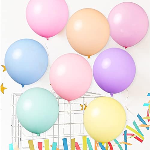 8 парчиња Пастелни Балони 24 Инчи Големи Избрани Балони Со Пастелна Боја Хелиум Голем Латекс Балони За Велигденска Свадба Роденден Бебе