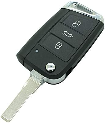 Segaden Замена на клуч за замена компатибилна со Volkswagen Golf 7 Mk7 GTI Skoda Octavia 3 копче без клуч за влез, далечински