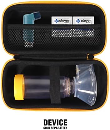 Случај за инхалатор на инхалатор на астма Getgear, компактен и здрав случај за корисен инхалатор на вентолин за возрасни и деца